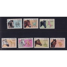 CUBA 1972 SERIE COMPLETA DE ESTAMPILLAS NUEVAS MINT CABALLOS 7 €